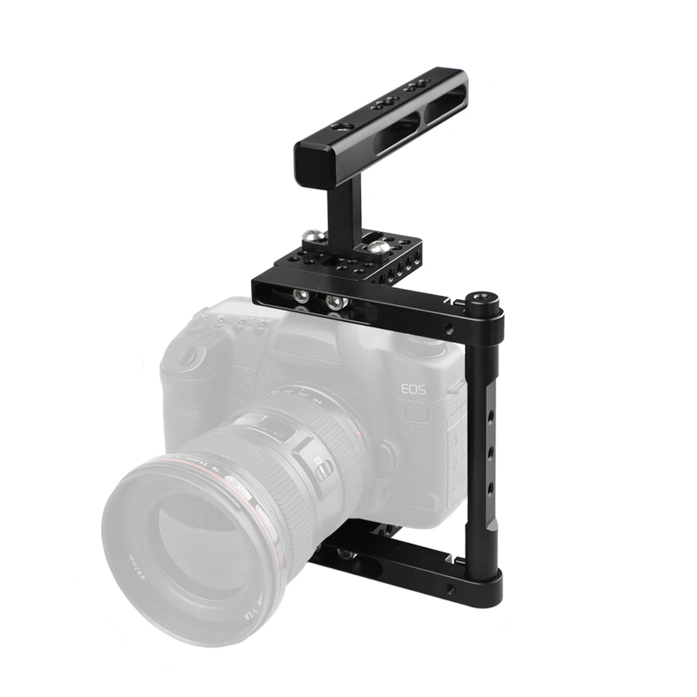 Kayulin alluminio Basic Camera Cage Rig con impugnatura superiore uso universale