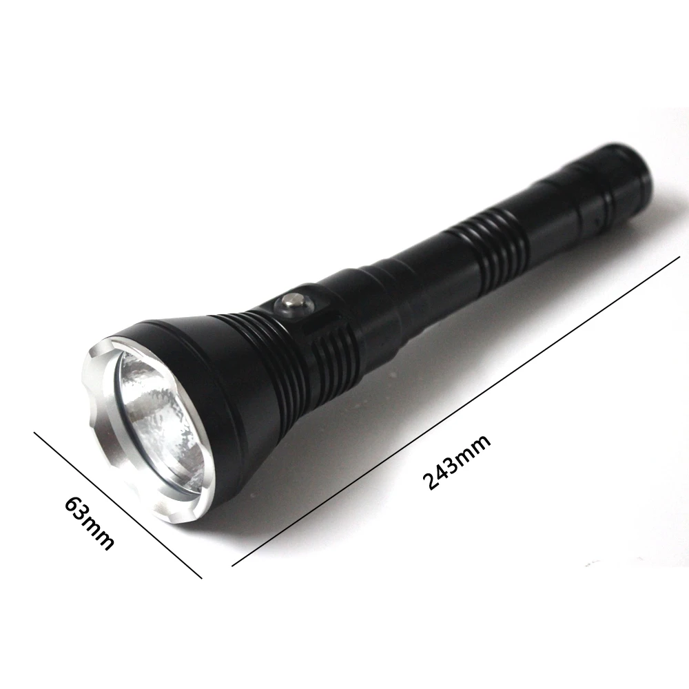 8000 Lumen Diving Flashlight XHP70 Underwater Light Flashlight 4 Modes Scuba Hunting Flash Light Tactical Lanterna use 2*21700 B