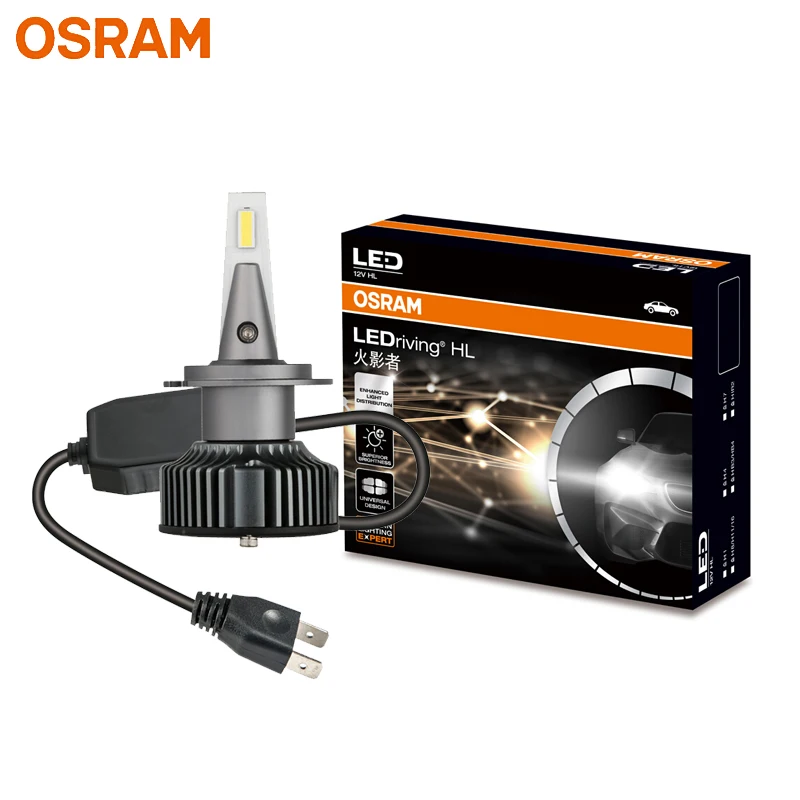 

OSRAM СВЕТОДИОДНЫЙ H7 12V 25W HYZ светодиодный Head светильник автомобиль Высокий Низкий Луч 6000K Холодный Белый Свет Auto оригинальные лампочки + 140% более яркий 45210CW, 2X