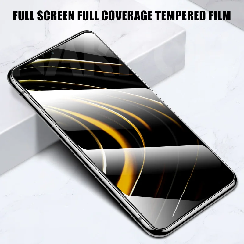 9D Tempered Glass For Xiaomi Mi 10 10T 11 Lite 11X 11T Pro 10i 11i Protective Glass Poco X3 X2 M3 M2 F3 C3 F3 F1 Screen Film