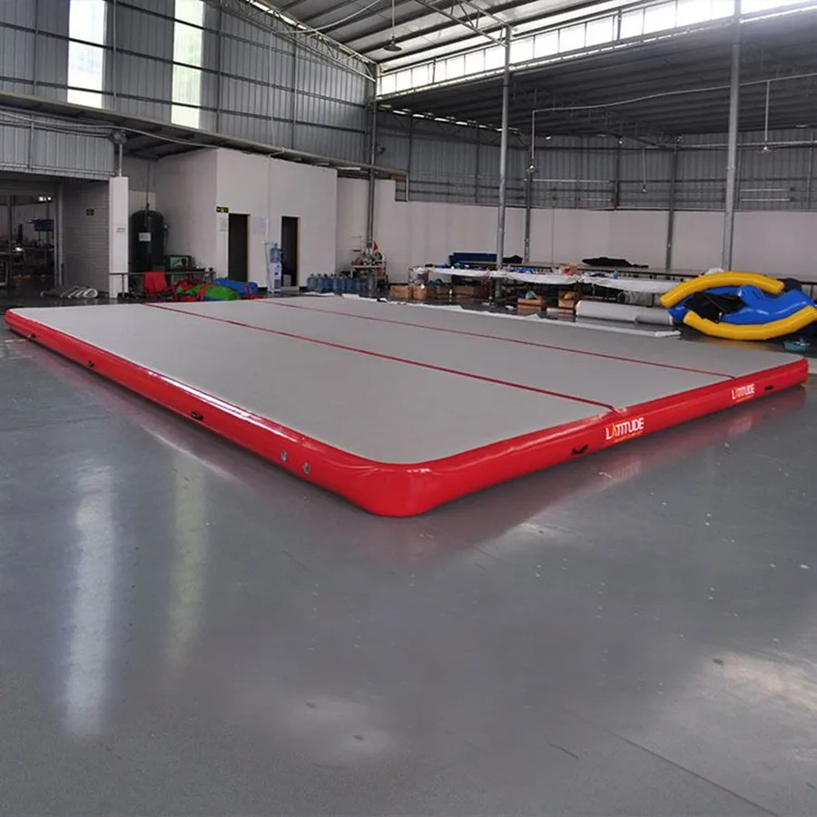 Free Shipping Gymnatsics Air Mat Tumble Track 8*4*0.2m Inflatable Tumbling Mat with Electric Air Pump