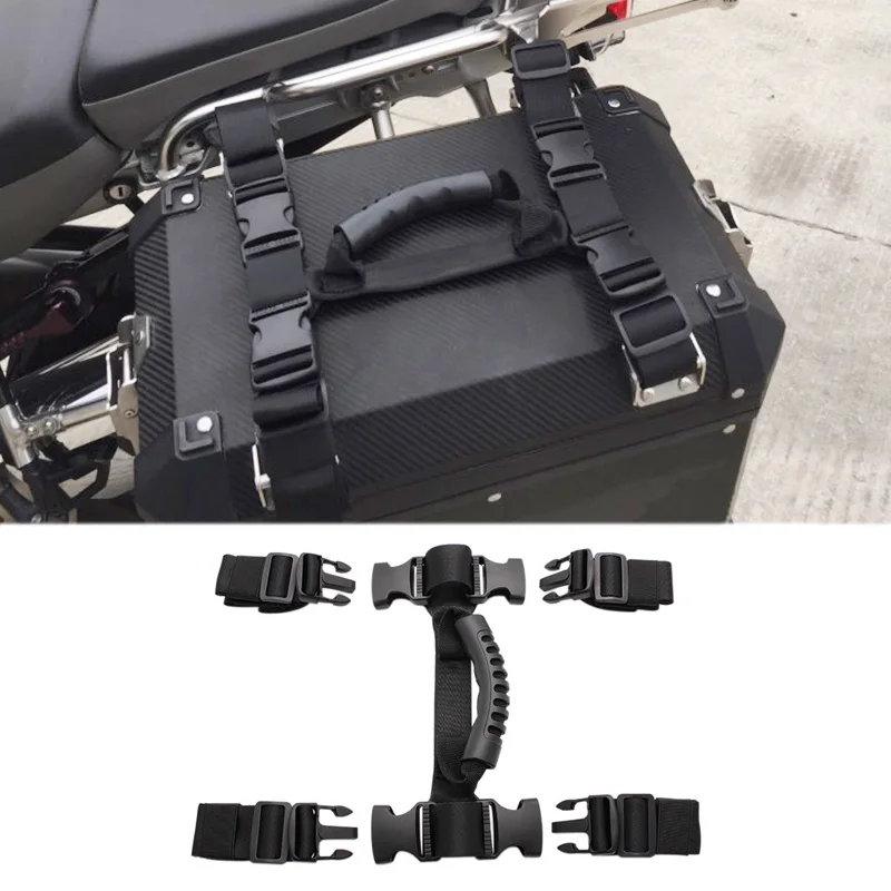 Handle Rope Alloy Side Universal Motorcycle Handle Rope Box For BMW R1200GS LC ADV Adventure F700GS F800GS KTM