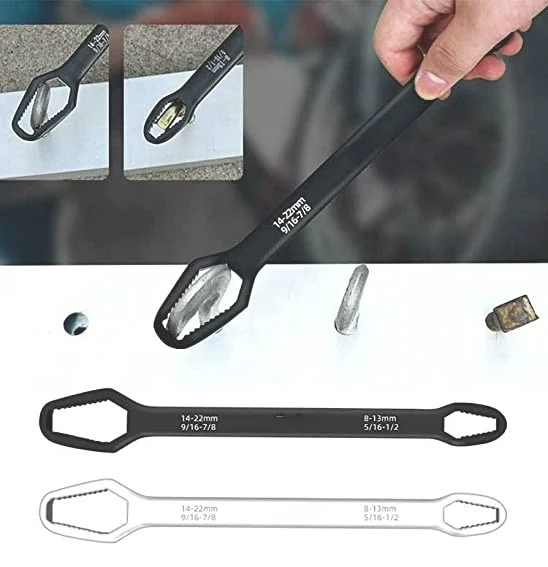 Universal Doppel Ended Wrench Selbst Anziehen 8-22mm Schraube Muttern Reparatur Schraubenschlüssel Ratsche Spanner Sanitär Werkzeuge Tippen spanner