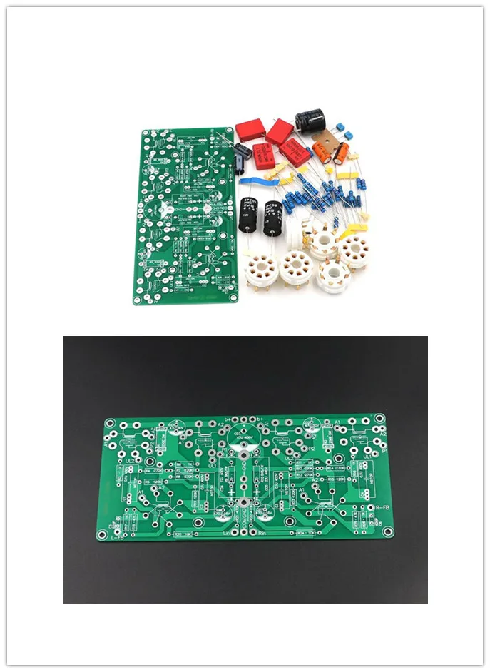 Ultra-linear Push-pull 6SL7+6V6 Tube Power Amplifier board Kit (10W+10W)  amplifier bare pcb