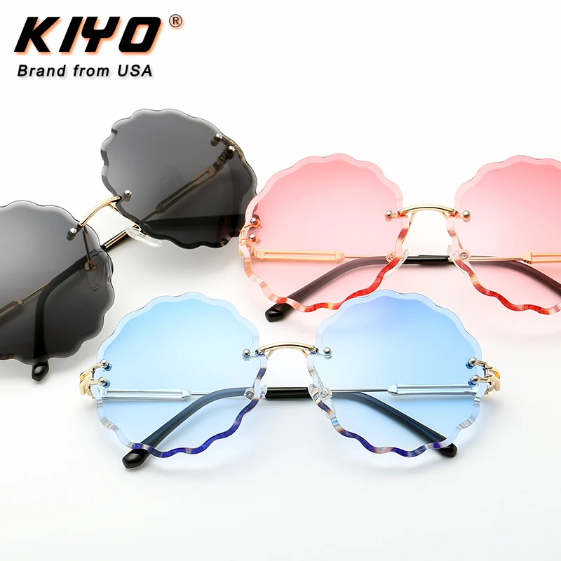 KIYO Brand 2020 New Women Men Polygonal Sunglasses Metal Classic Sun Glasses High Quality UV400 Driving Eyewear 2809