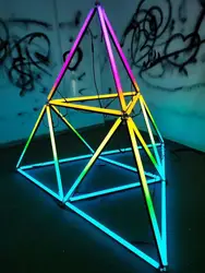 DC24V SK6812/WS2812B 5050RGB 64LEDS/M Linear Tube Light Bar , RGB addressable full color LED Stage Pixel Bar