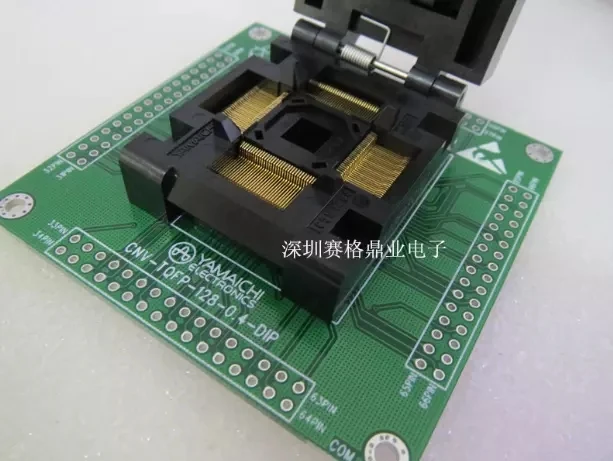 Original IC Test Seat LQFP128 Burning Programmer IC51-1284-1702 Socket Adapter 0.4MM