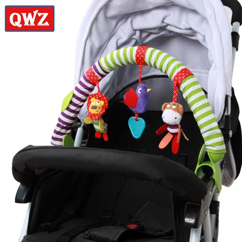 New Hanging Spiral Rattle Stroller Lathe Crib Toys Car Seat Cot Baby Play Travel Infant Baby Toys Educational For Newborn Gifts