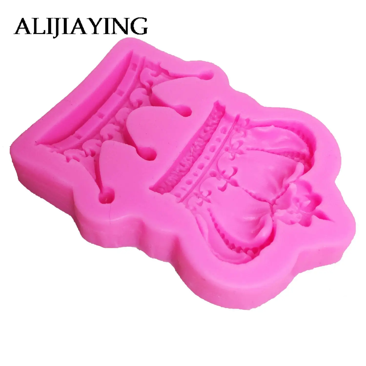 M0761 Royal crown silicone fandont mold Silica gel moulds crowns Chocolate molds candy mould wedding cake decorating tools