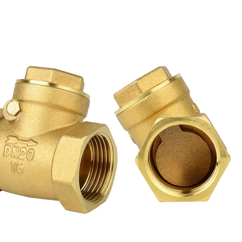 DN15 Check valve of water meter of horizontal water pipe toilet thickened DN20 brass check valve