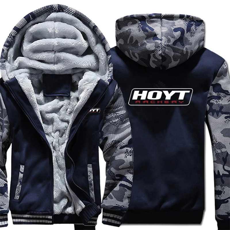 HOYT Archery Huntinger Bows Hoodies Camouflage sleeve Pullover Winter Jacket HOYT Archery Sweatshirts Long Sleeve Coat