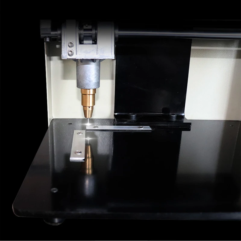 Small nameplate sign aluminum stainless steel automatic electric metal cutting plotter printer pneumatic marking machine