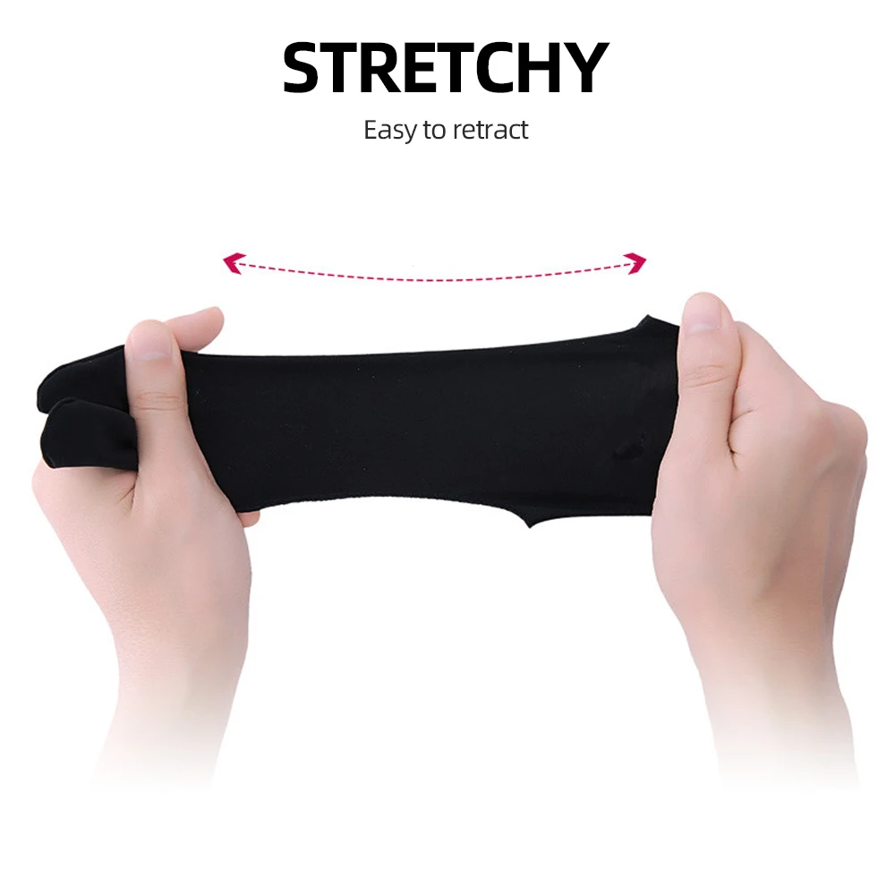 Two Finger Tablet Stylus Pen Gloves Drawing Anti-Touch Sweat-Proof Anti-Fouling Unisex Painting Glove For Touch Pen