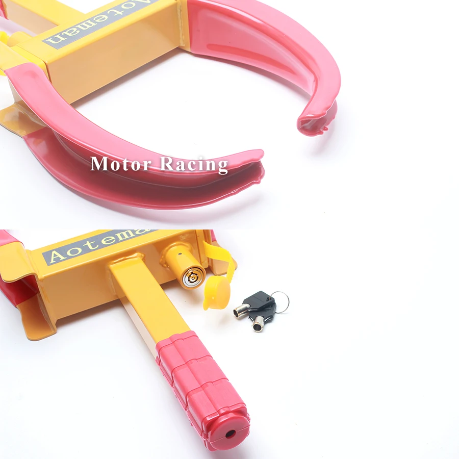 Universal Vehicle Clamp Tire Lock Truck Wheel Lock Car Lock Anti Theft Car Heavy Duty Accessorie Parking Illegal Towing Auto