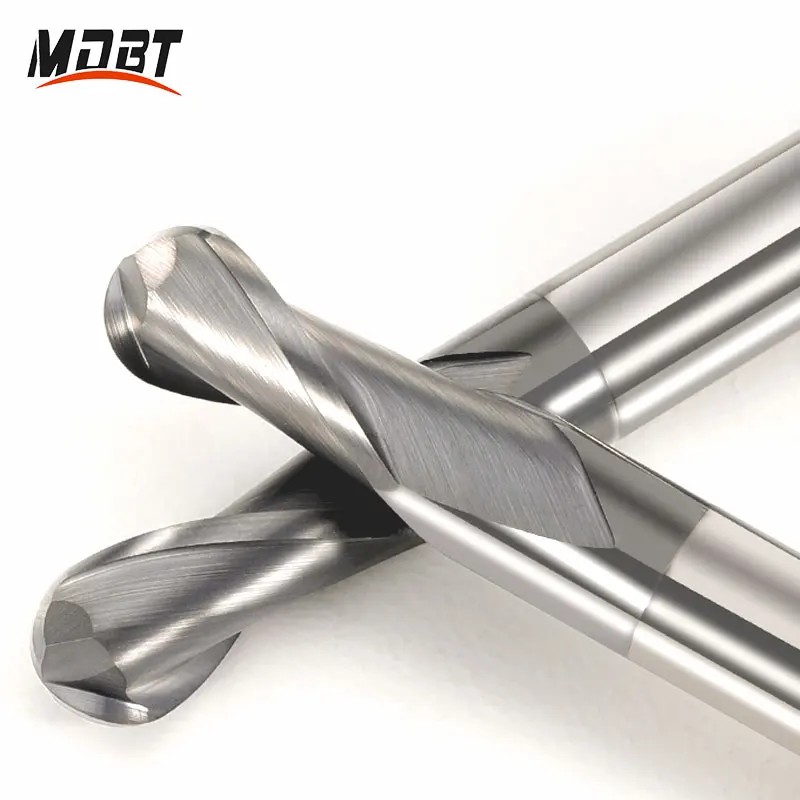 엔드 밀 밀링 커터 HRC45 볼 노즈 엔드 밀 Cnc 라우터 비트 밀링 도구, R0.5 R1 R2 R3 R4 R5 R6 절삭 공구