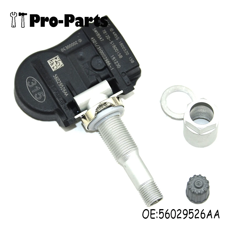 1 قطعة جديد TPMS مستشعر مراقبة ضغط الإطارات 56029526AA لكرايسلر دودج جيب ميتسوبيشي 315 ميجا هرتز 56053030AA 68001696AA