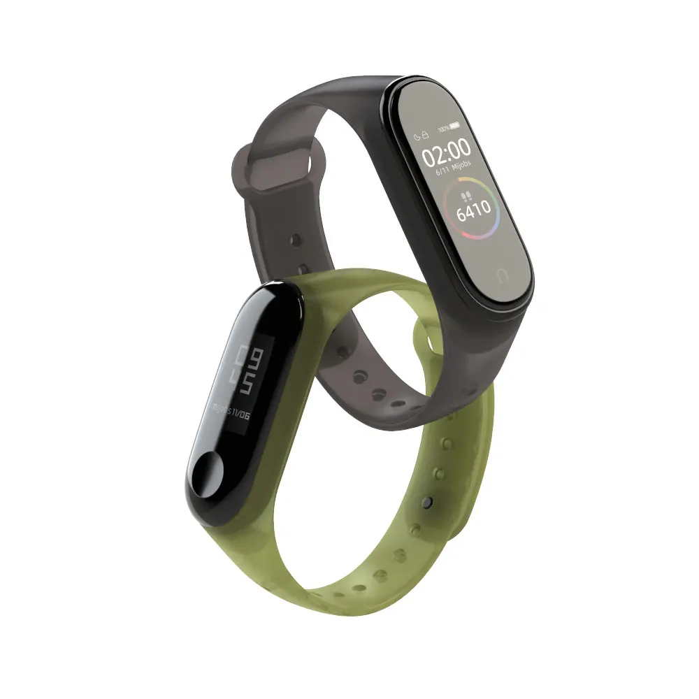 Mi jobs mi Band 4 ремешок Цветной силиконовый ремешок для Xiaomi mi Band 4 3 браслет mi band 3 Аксессуары для умных часов