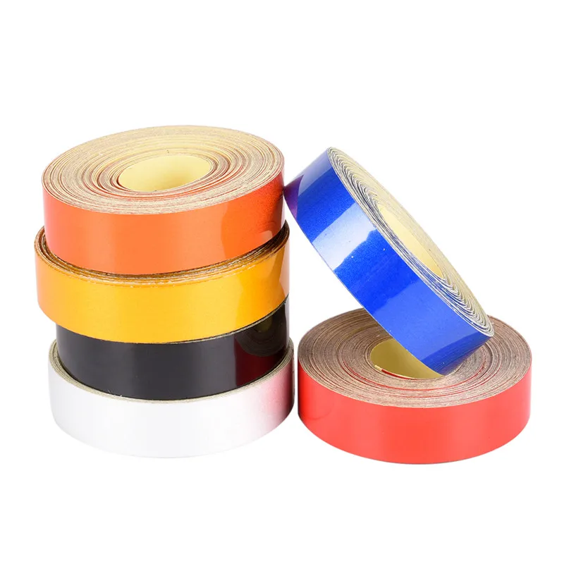Car-styling Night Reflective Tape 1cm*5m Automotive Body Motorcycle Decoration Car Sticker 7 Color Reflective Warning Tap