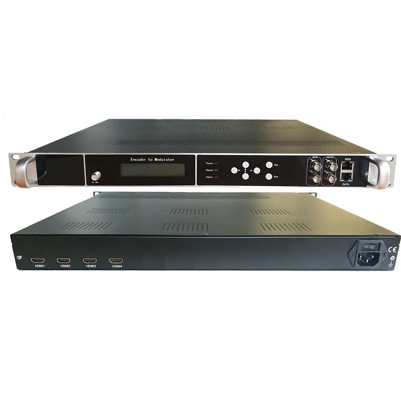 OTV-EM4 Multi-channel HD H.264 Encoder With up to 4 Channels HDMI Input to DVBC T/ATSC/ISDB-T/Tb RF Output Modulator