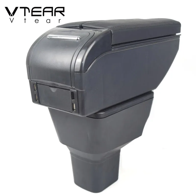 Vtear Car Armrest Box Storage Accessories Cup Holder Central Control inner Parts Interior Decoration Styling For Nissan Kicks