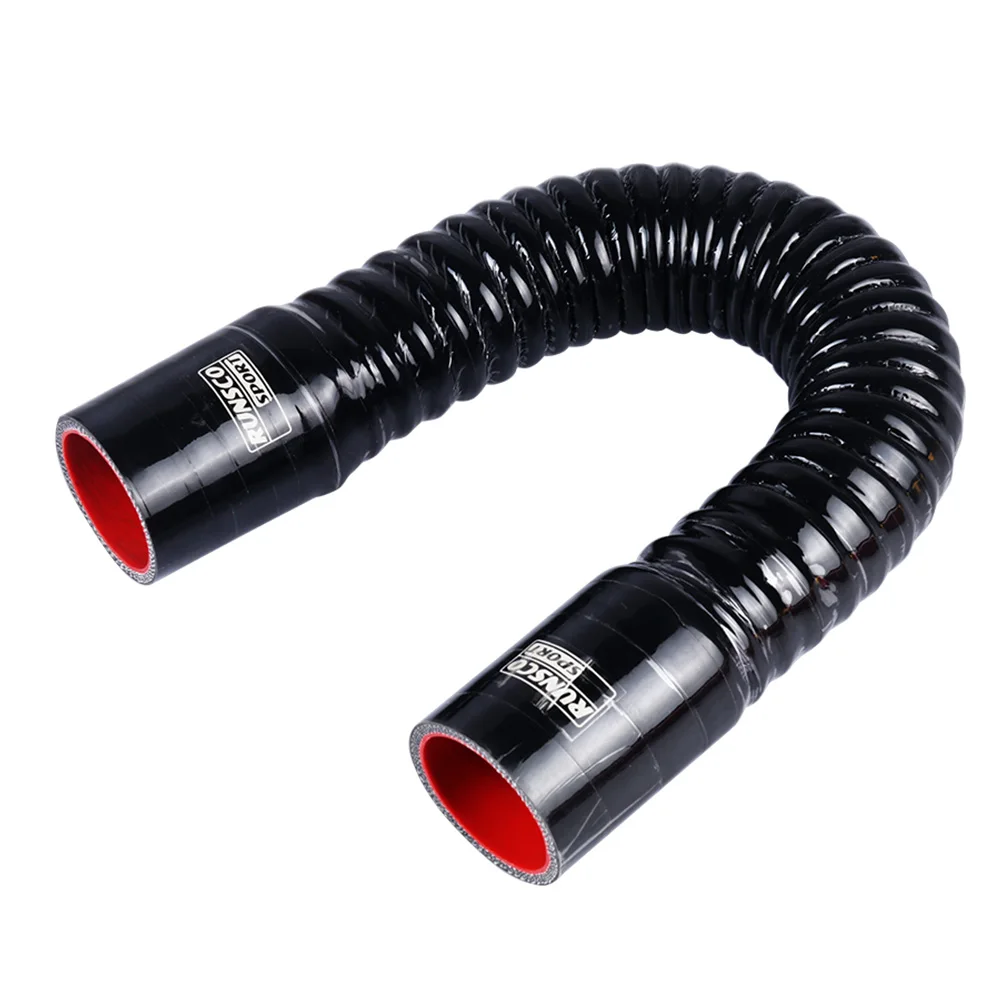 ID16 18 20 25 28mm Silicone Flexible Hose Water Pipe Radiator Tube Air Intake High Pressure Rubber Joiner Pipe Blue Red Black