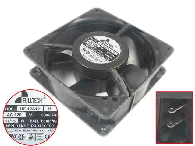 FULLTECH UF-12A12 H AC 120V 17W 120x120x38mm Cooling Square Fan