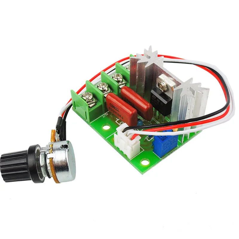 AC 220V 2000W High Power SCR Voltage Regulator Dimming Dimmers Motor Speed Controller Governor Module W/ Potentiometer