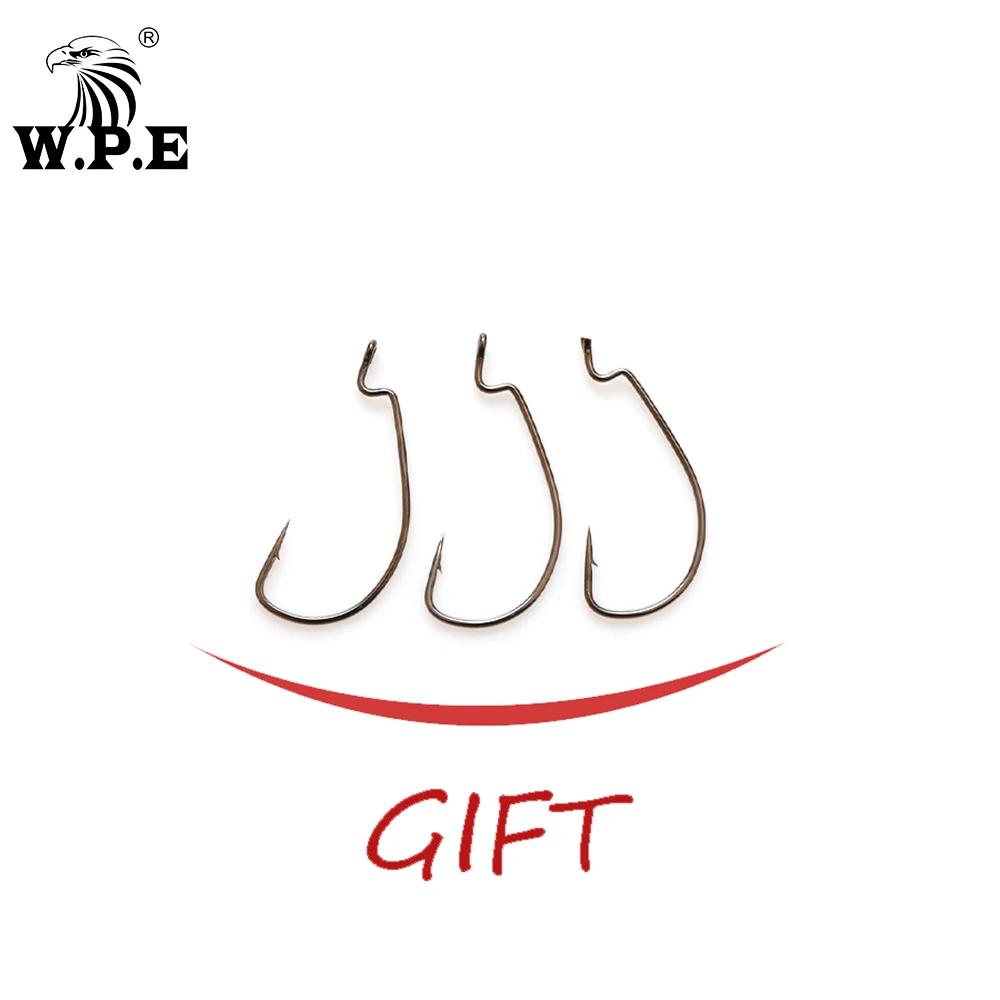 W.P.E Lipless: señuelo silicona ojos 3D y cola T - imagen 4