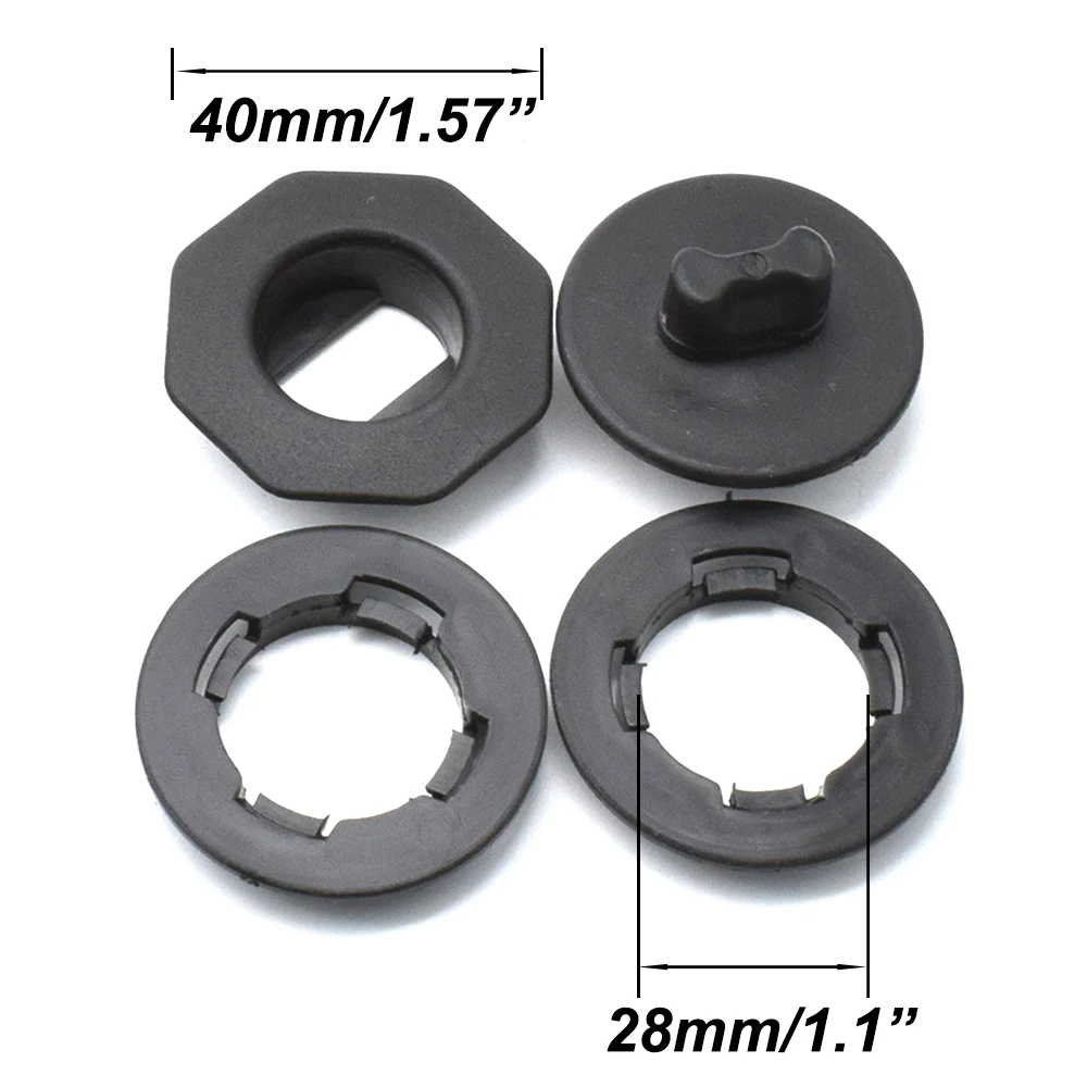 4pcs Black Universal Car Floor Mat Clips Carpet Fixing Grips Clamps Holders Sleeves Retainer Retention Car Interior Accessories