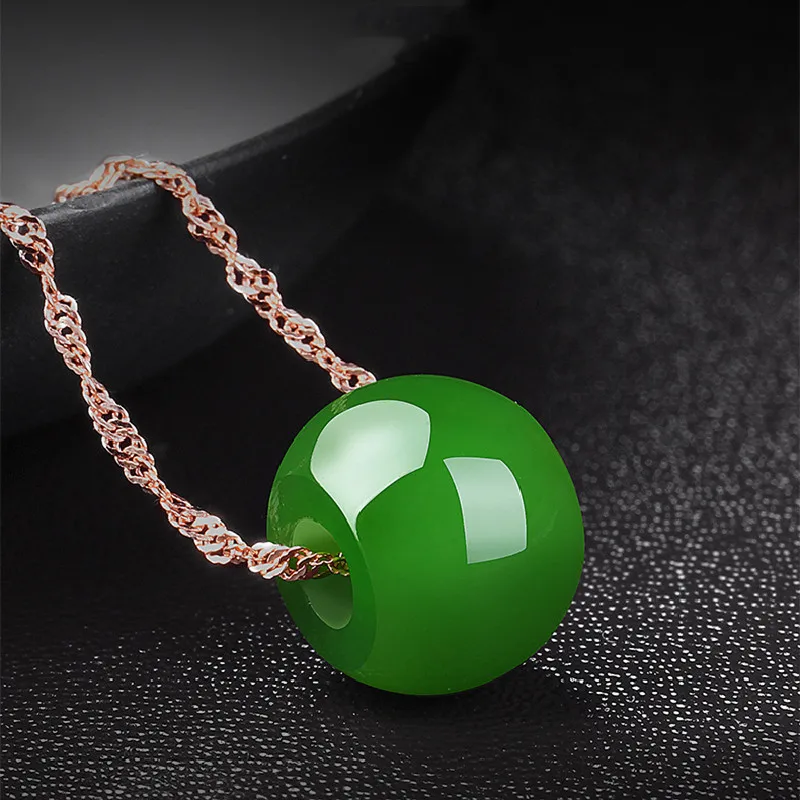 Xinjiang Jade Natural Jasper Passepartout Transfer Beads Necklace Safe Buckle Jade Pendant Transfer Beads