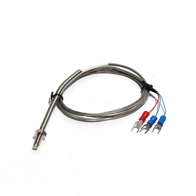 LUJINXUN PT100 M6*1mm M6*1.25mm Screw Thermocouple Probe Temperature Control Sensor -50--420C Thermal Resistance 1pc