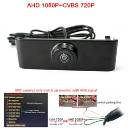 AHD 1920*1080P fisheye view High Quality Car Logo Front Camera for Audi A4L 2013 for Audi A4 B8.5 2013-2015 front Brand camera