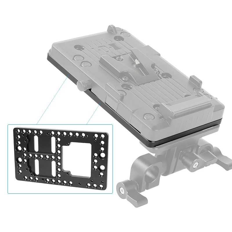 HDRIG Aluminum Cheese Plate Battery Backboard For IDX P-V2 Quick Release V Mount Camera Plate (Exclusive Use)