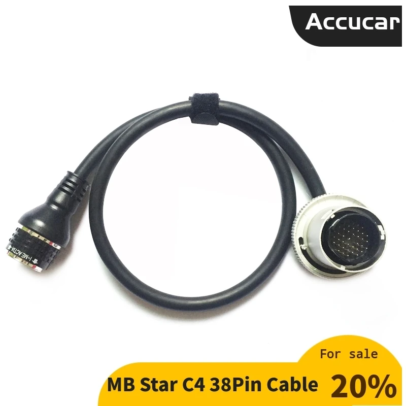 

2024 High Quality MB Star C4 38 pin Cable for SD Connect Connector 38Pin Main Cable Star Diagnostic Tool Testing Multiplexer