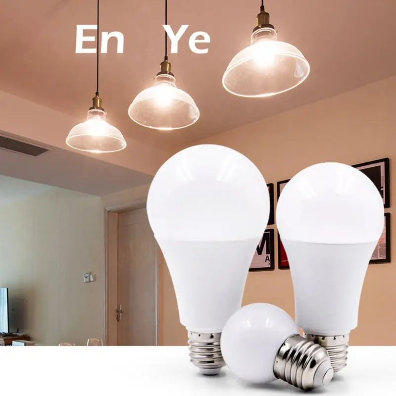 1PC lampada a LED E14 3W 5W 7W 9W 12W 15W 18W 20W E27 lampadina a LED Smart IC potenza reale per soggiorno camera da letto illuminazione domestica
