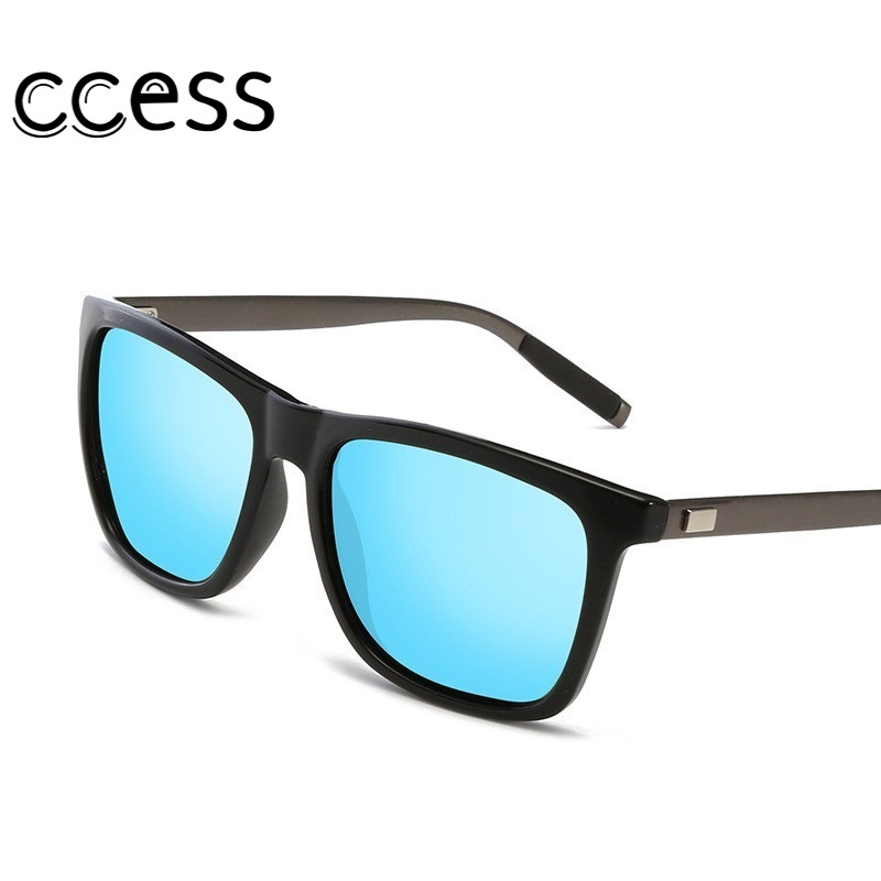  2020 Mens Polarized Square Sunglasses Men NEW Classic Sun Glasses UV400 Mirror Aluminum Leg Eyeglass Male Luxury Sun Glasses 