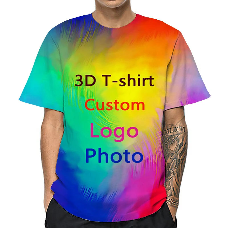 

3D Customize Print T Shirt Male Summer Cartoon T-shirt Men Anime Tshirt Tee Tops Camiseta Hombre Harajuku Streetwear