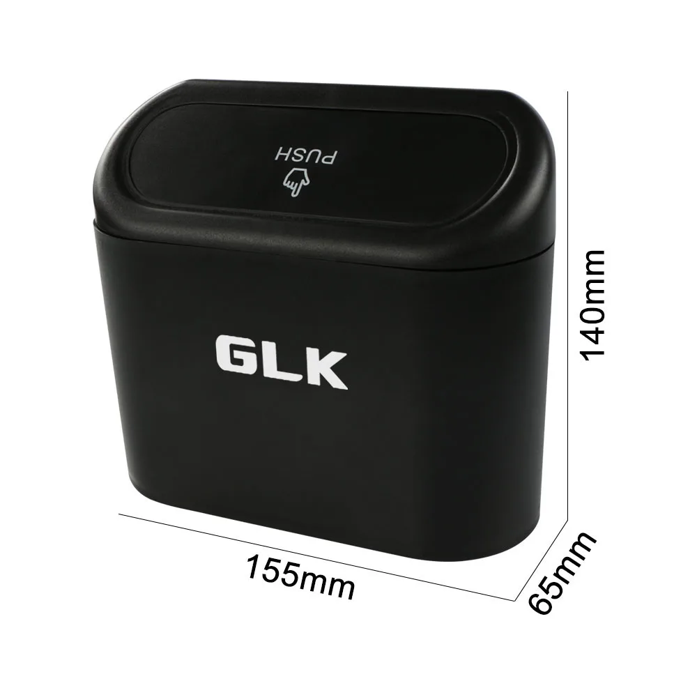 Car Trash Can Clamshell Trash Bin For Mercedes Benz W124 GLA GLC ML GLB GLK GLE GLS G63 GLC43 G350d Auto Interior Accessories