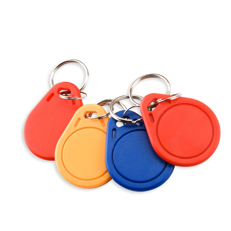 10 pçs rfid keyfobs mifare 13.56mhz 14443a m1 s50 pequeno inteligente ic chaveiro tag keyfob token nfc cartão de controle acesso