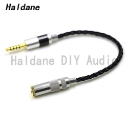 Haldane HIFI 7N Silver Plated 4.4mm Balanced Male to 3.5mm TRRS Balanced Female Audio Adapter Cable 4.4 to 3.5 Connector Cable