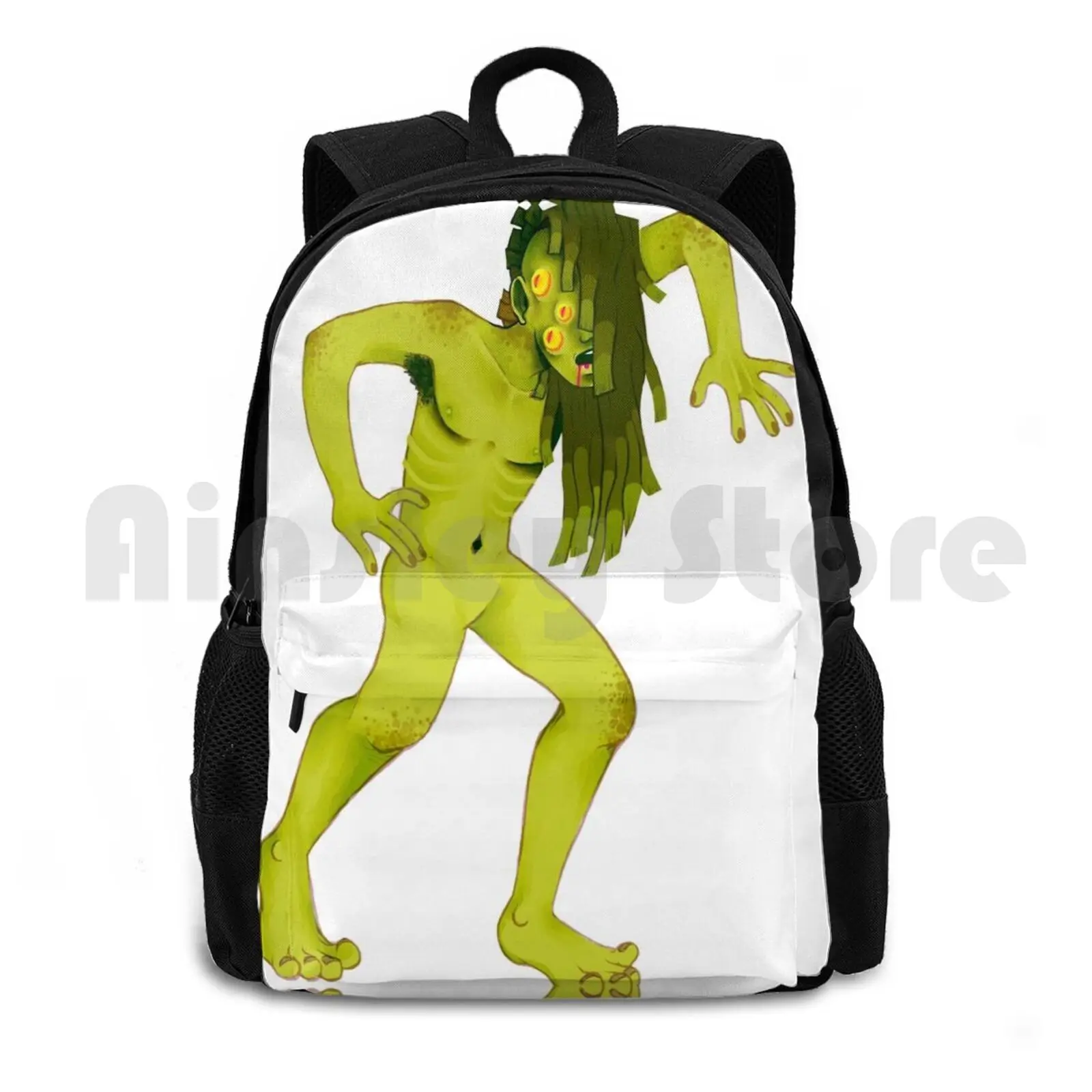 

Creature From The Swamp!! Outdoor Hiking Backpack Waterproof Camping Travel Scifi Scifi Movies Vintage Movies Horror Creature