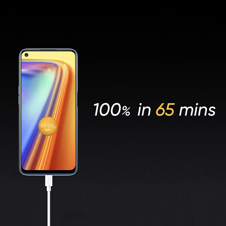 REALME CAVO DATI E RICARICA Type C ORIGINALE RAPIDA FINO A 100W 4.5A