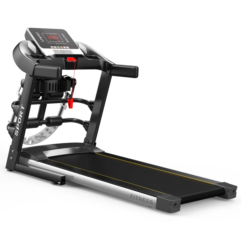 Folding and Mechanical treadmill with Belt, Silent Fitness Equipment, Multi-function, New, 2024