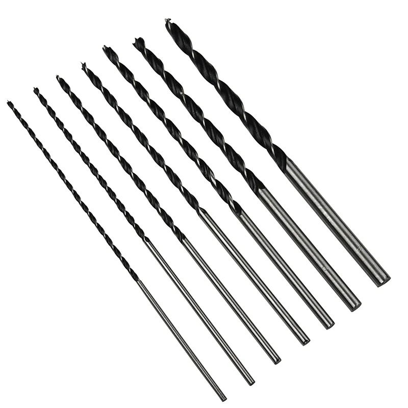 7pcs Wood Drill Bit Set Twist Wood Tools Woodworking 300mm Drill Bits DIY Carpentry Tool For Metal Steel Bits Woodworking Tool