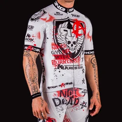 Cycling Jerseys Breathable Downhill MTB Bike Clothing Classic Skull Pattern Pro Team Bicycle Shirt Summer Ropa Ciclismo Maillot