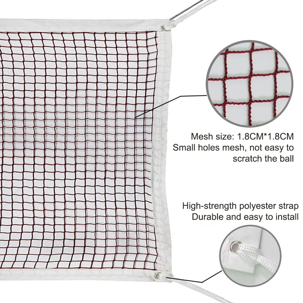 Rede De Treinamento Portátil Durável Esportes Torneio Net Badminton Net para Quintal Jardim Escola