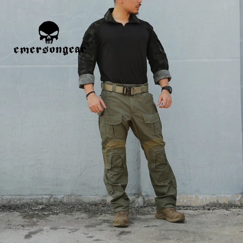 Emersongear Tactical G3 Combat Uniform Sets Mens Assault Shirts Pants Training Suits Tops Trousers Airsoft Clothing