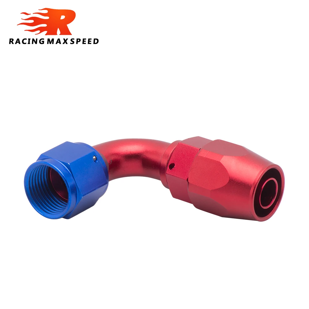 AN6 0 45 90 180 Degree Swivel Hose End Anoized Aluminium Fuel Adapter Oil Fuel Fitting Oil Cooler Hose End