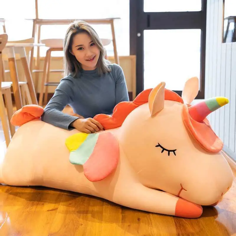 

Unicorn Doll Plush Toys Stuffed Animal Wholesale Soft Long Sleep Pillow Children Cute Fidget Toys Cushion Kid Toy Gift Girl