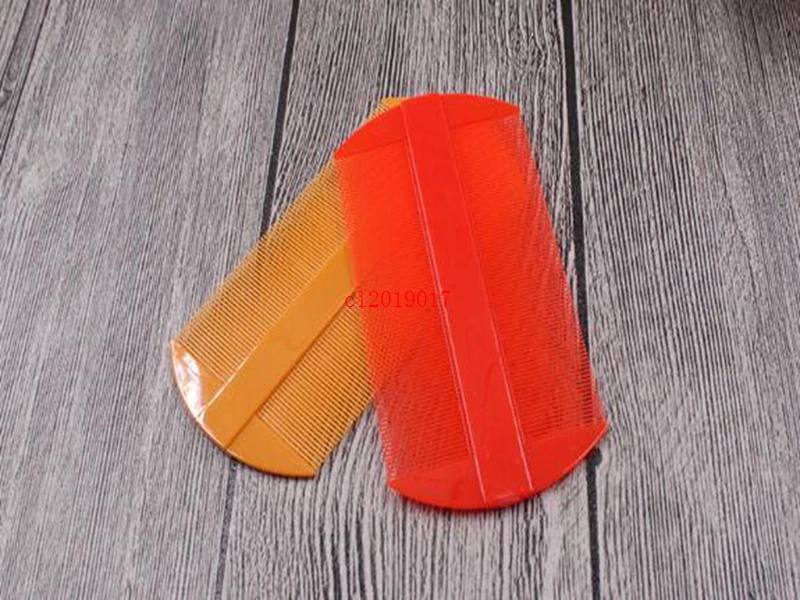 

Plastic Two Side Hair Combs Red Yellow Color Lice Comb Women Hair Caring Tools 11*5.5cm